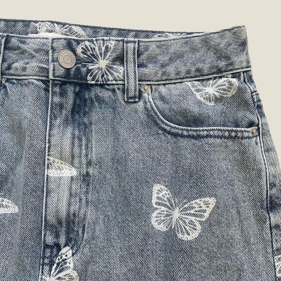 NWT Pacsun Butterfly Denim Skirt - Picture 2 of 4